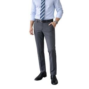 Liverpool Los Angeles Pants 34x30 Gray Slim Straight Stretch Flat Front